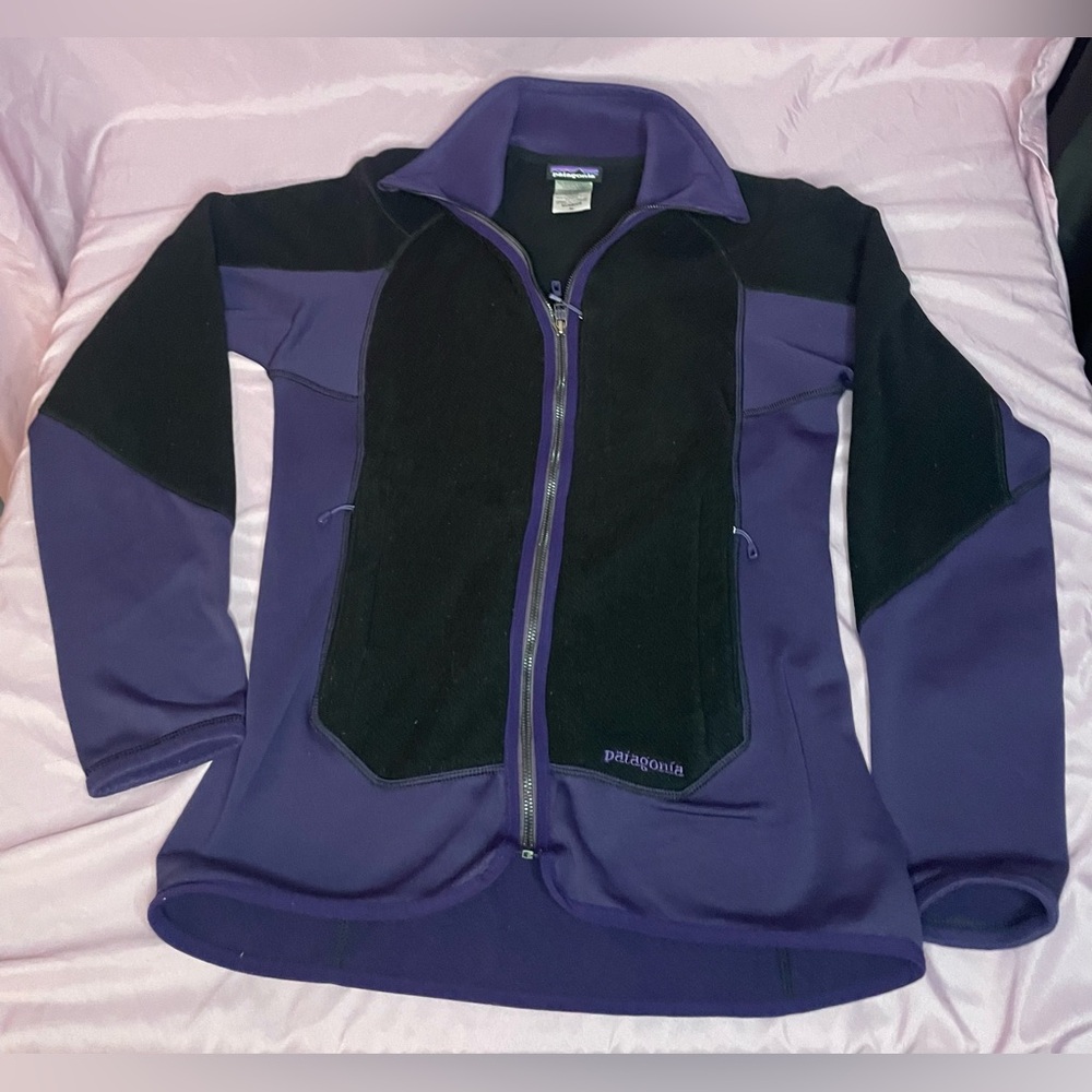 VTG Patagonia Women Piton Hybrid Fleece Polartec Sweatshirt Jacket Sz M